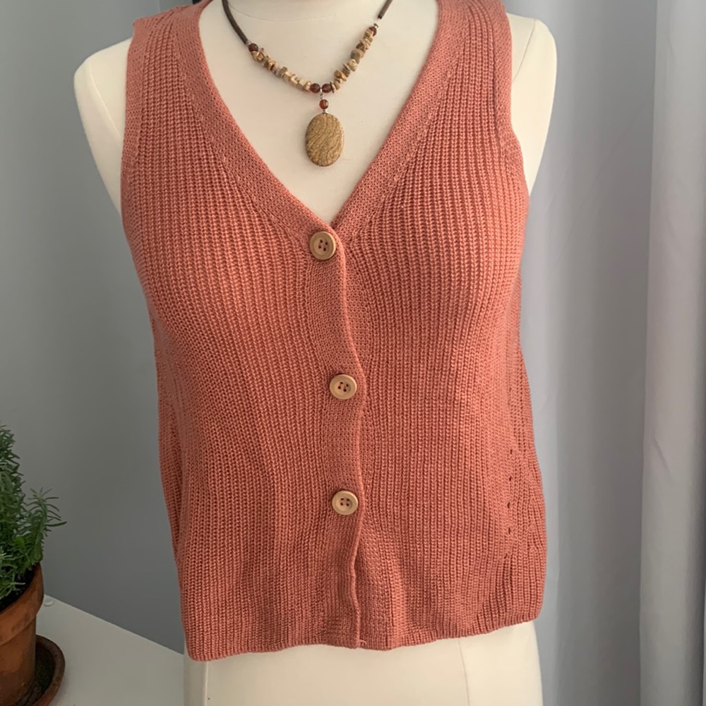 Hippie Rose light weight woven tank button up
